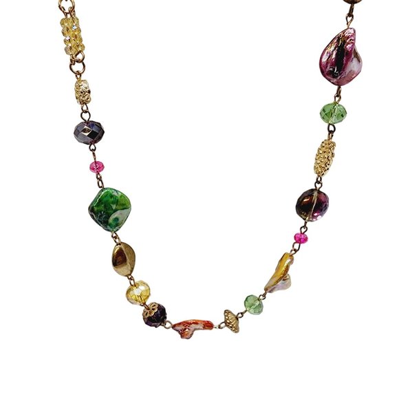 Stephan & Co Beautiful‎ Shell and Beaded Necklace - Spring Necklace - NWT - Picture 3 of 5